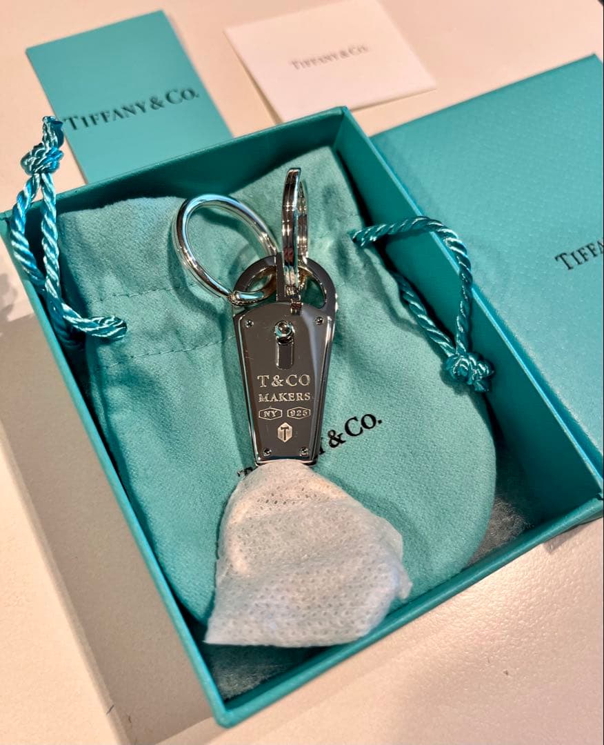 【新品未使用】Tiffany & Co. T&CO. MAKERSキーホルダー