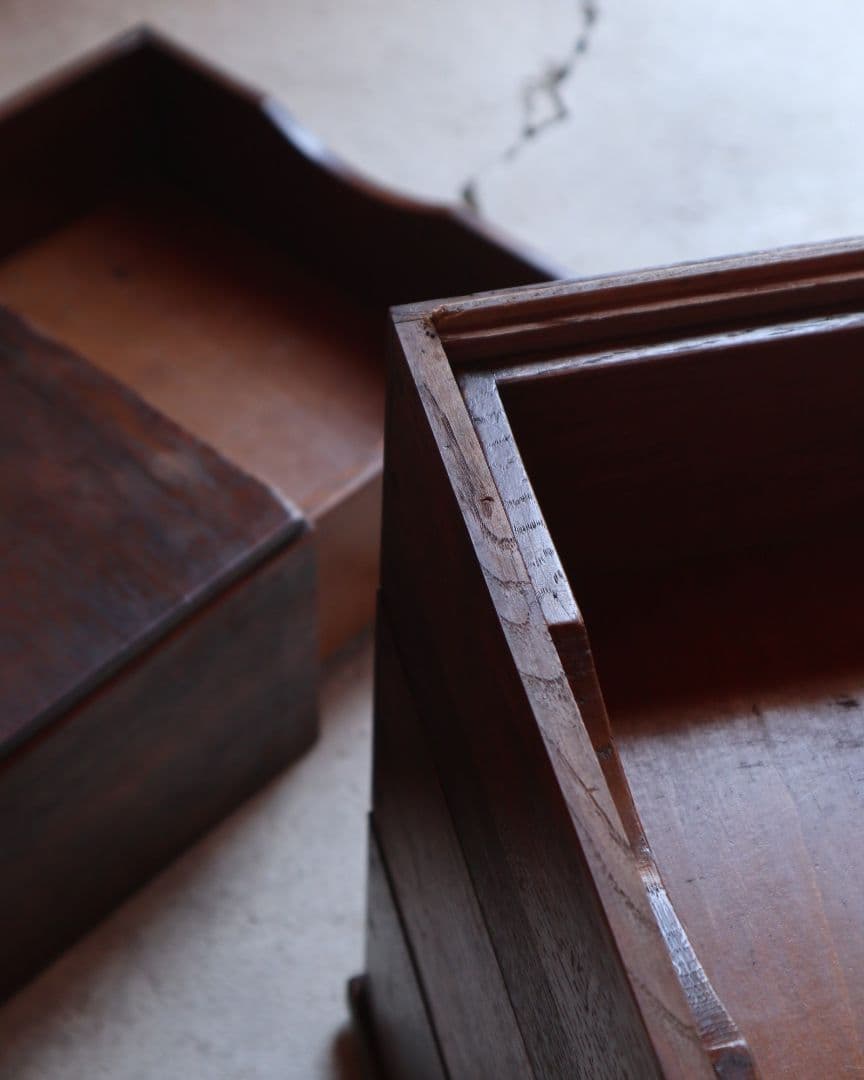 A4収納・セパレート可能な楢(ナラ)の4杯小引き出し