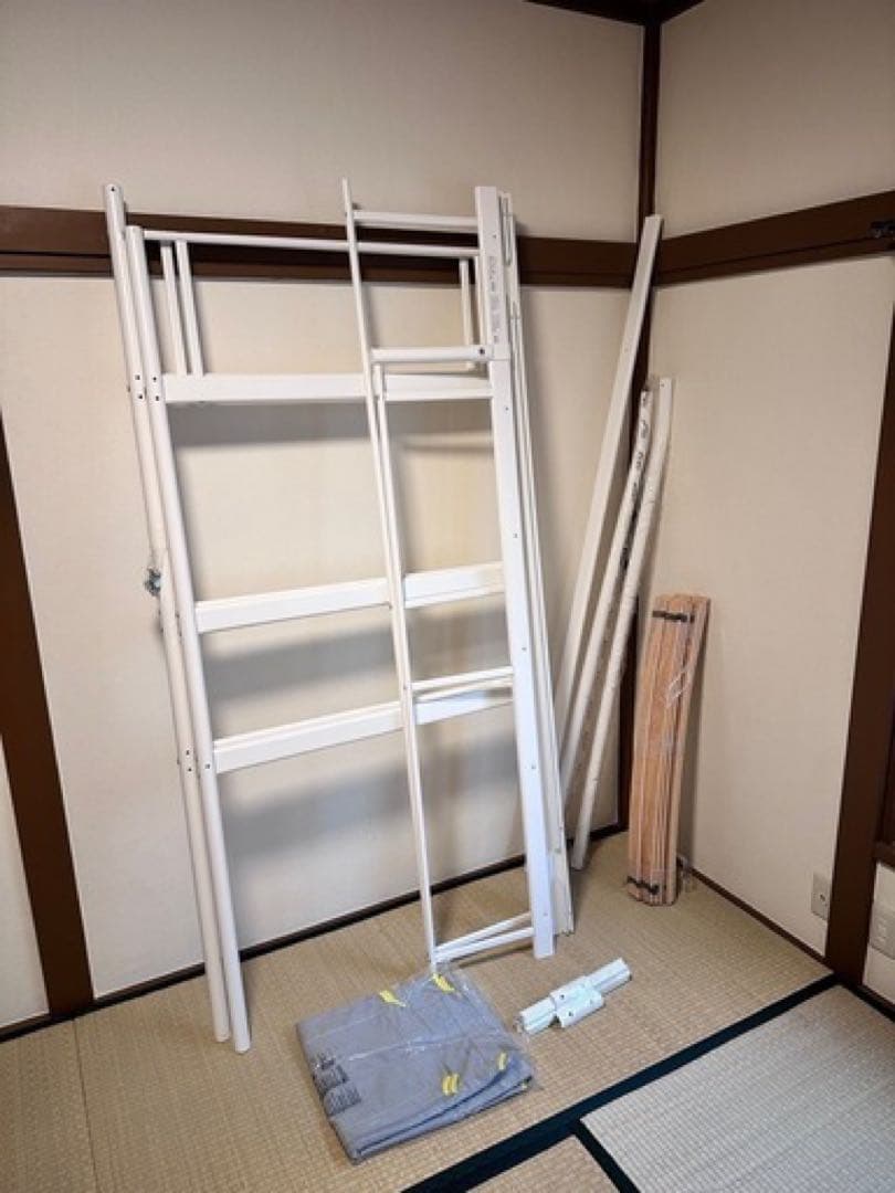 [超美品] 未使用パーツあり IKEA VITVAL ロフトベッド