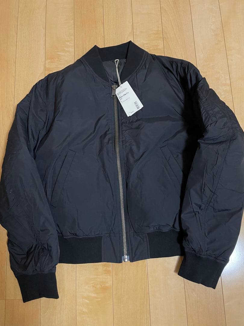 1/7まで最終値下　新品　MUJI LABO MA-1　ダウンブルゾン　L 黒