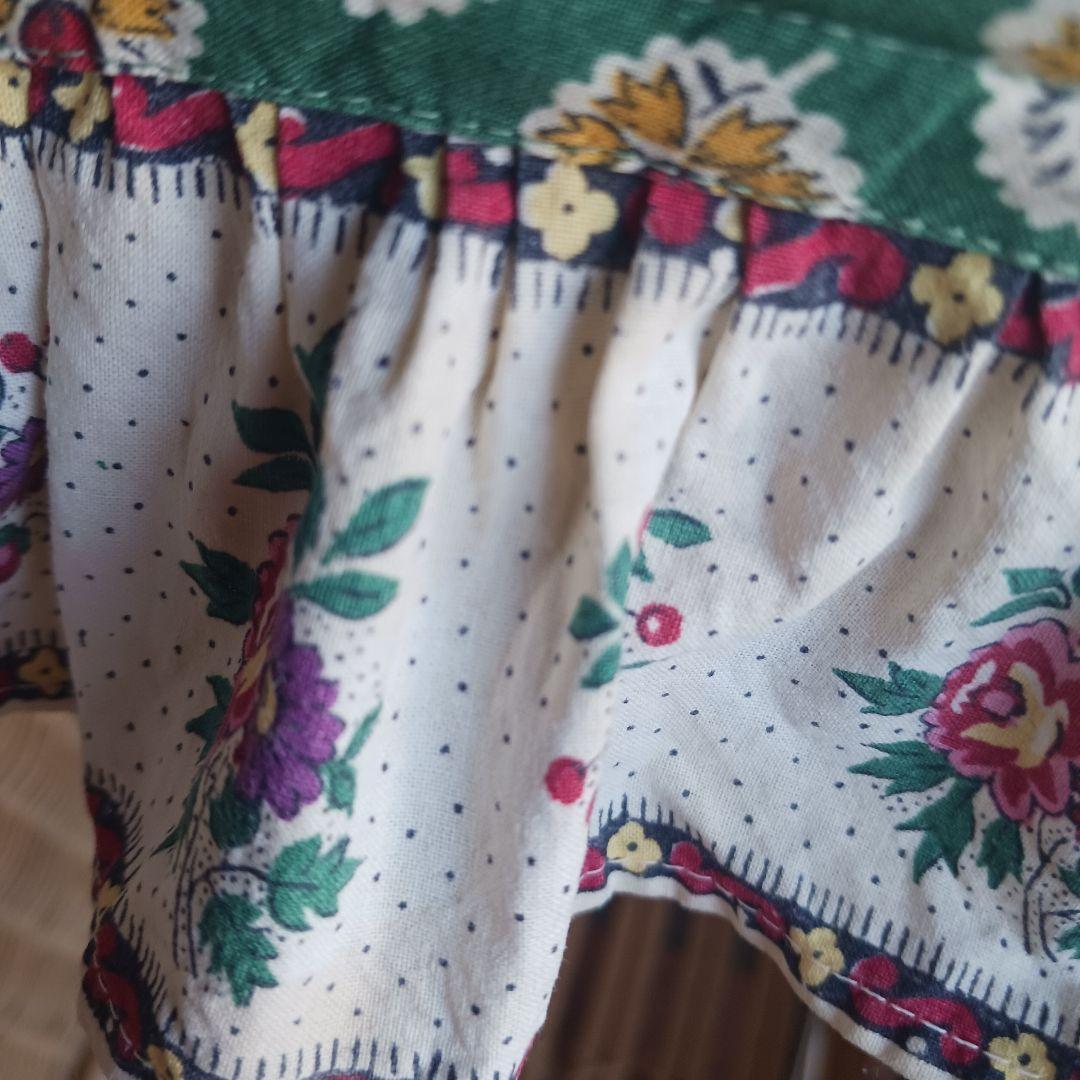 プスプス 東京乳母車 リバティプリント グリーン★フェンス付 ベビーカー 白車輪