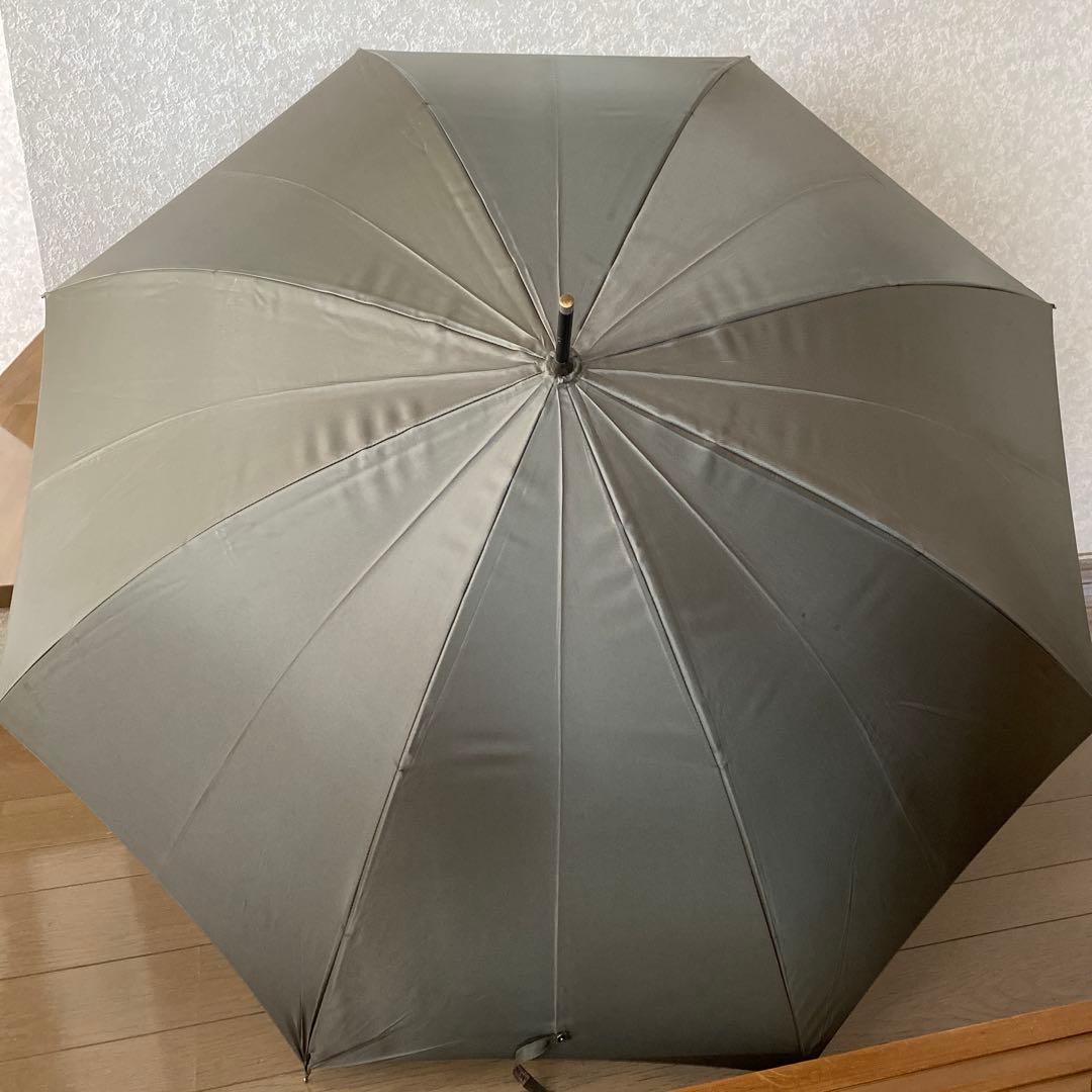 【皇室御用達】'80年代前原光榮商店 高級雨傘 中棒カーボン　モスグリーン
