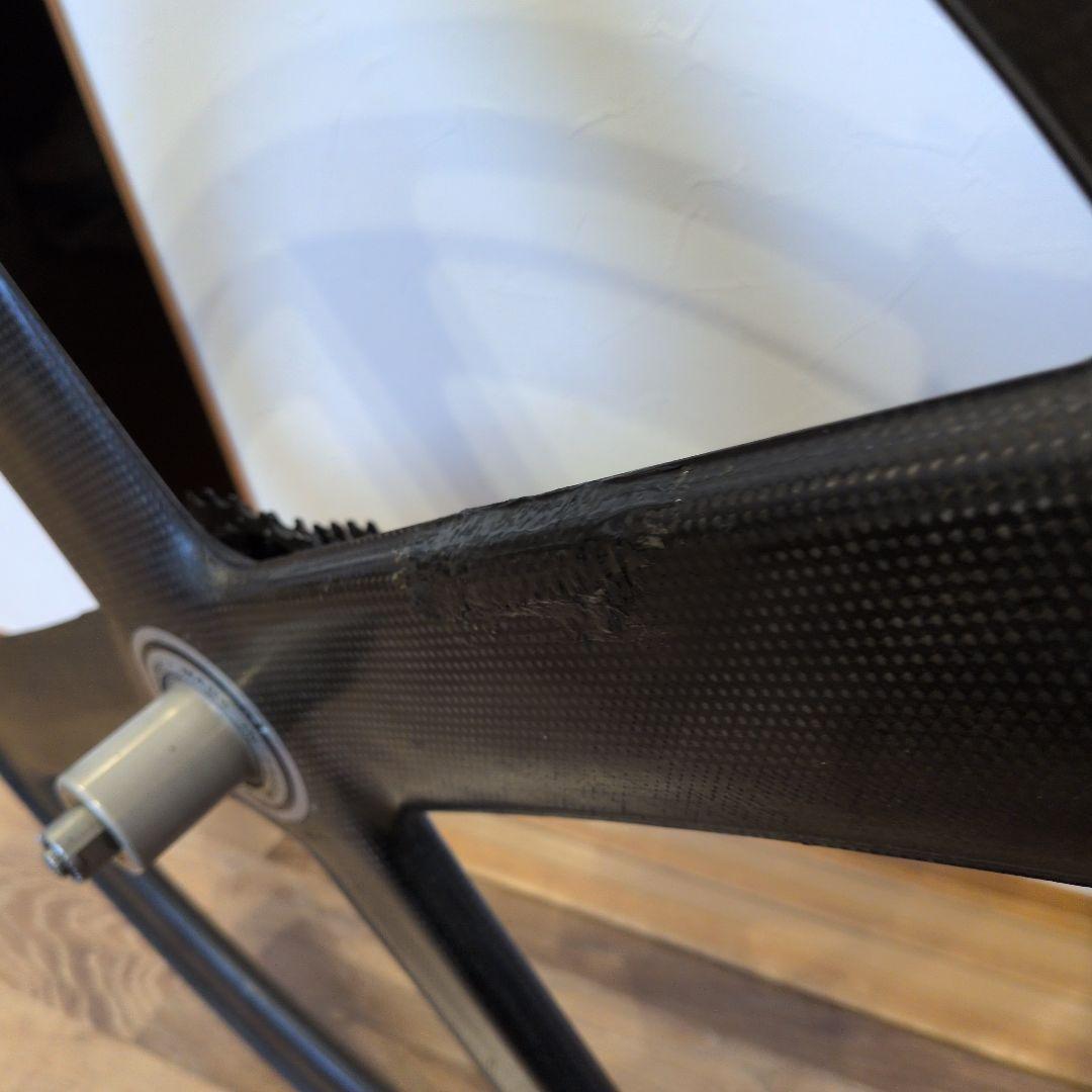 カーボンホイール バトンホイール　年式不明　補修あり