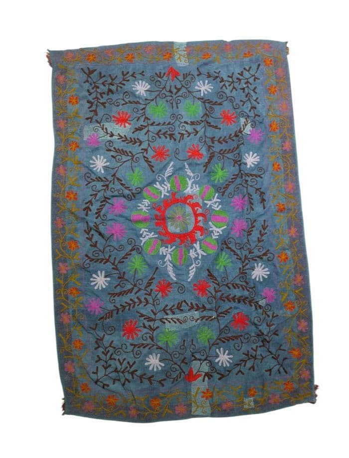 #158 ヴィンテージ / カンタキルト / ソファカバー スザニ刺繍 / 大判