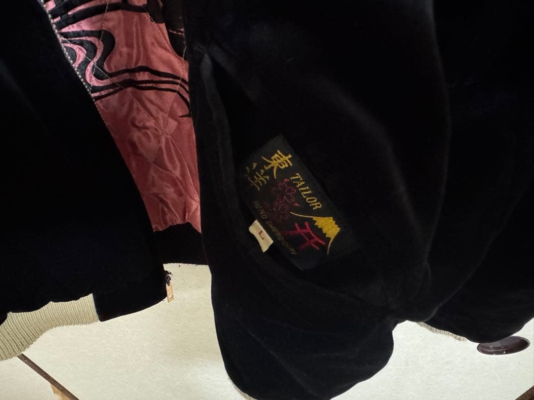 テーラー東洋スカジャンWHITETIGER×LANDSCAPE Lサイズ