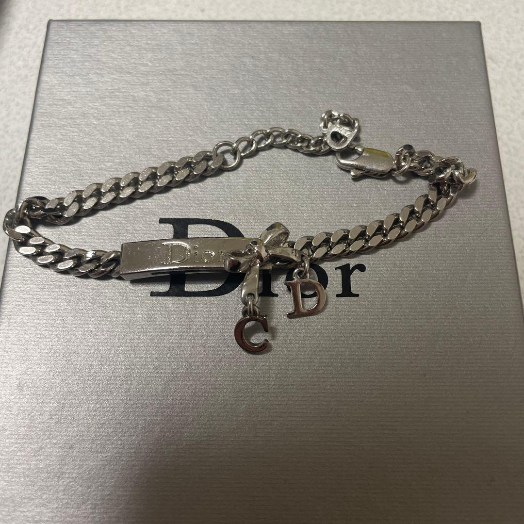 そ*ま様 Dior シルバーチェーン　ブレスレット C&Dチャーム付き