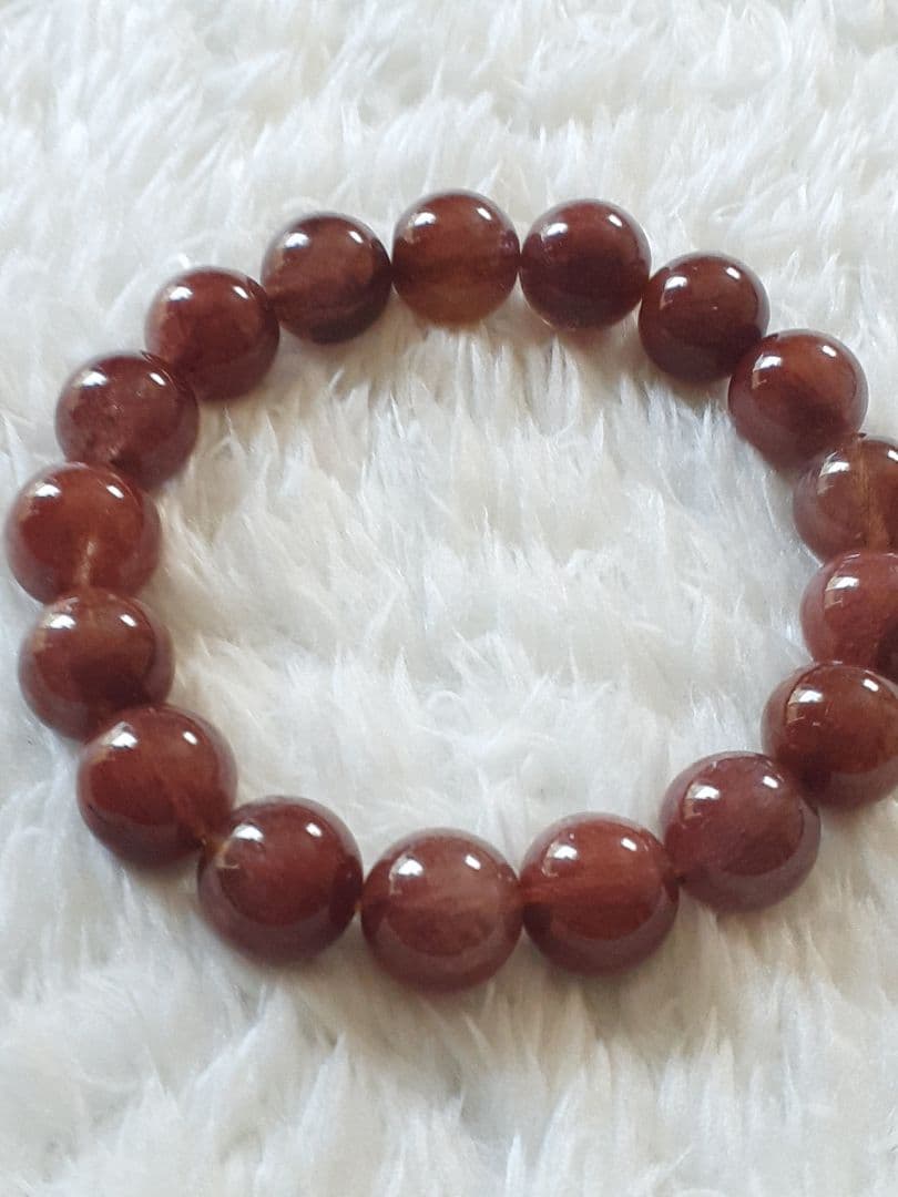 天然石　レッドルチルクォーツ　ブレスレット