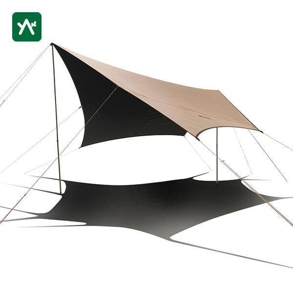 ロゴス TC ブリッジソーラーヘキサタープ　多数のポール付