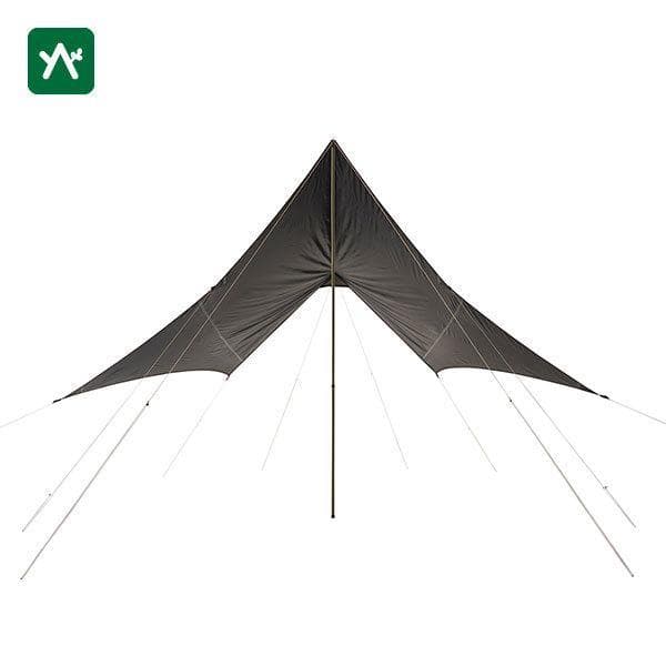 ロゴス TC ブリッジソーラーヘキサタープ　多数のポール付