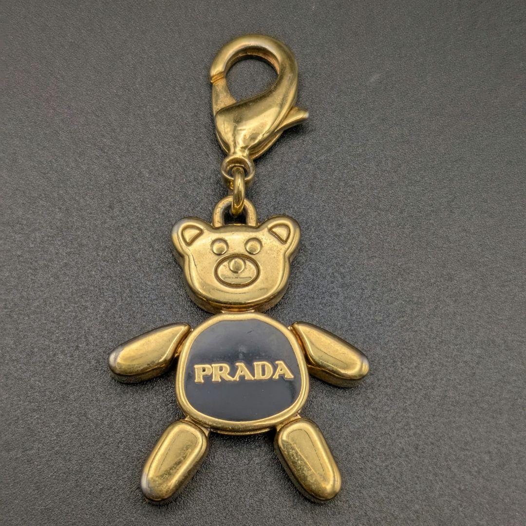 PRADA クマ型 キーホルダー ゴールド
