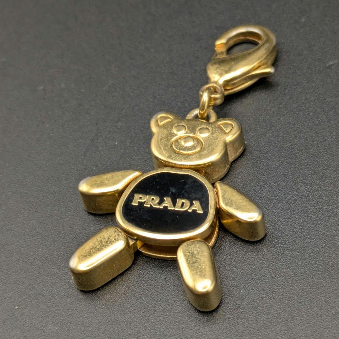 PRADA クマ型 キーホルダー ゴールド