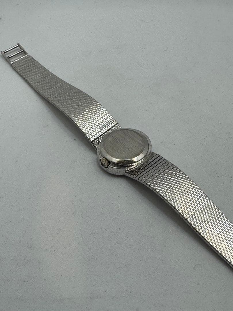 ⭐️スイス、サーチナシルバー一体ブレス　0.925刻印手巻き⭐️オーバーホール済み⭐️