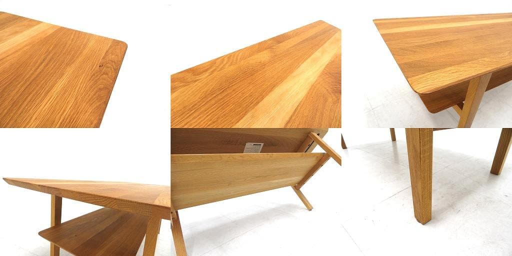 展示品　karf カーフ　オーク材　コーヒーテーブル　センターテーブル　北欧