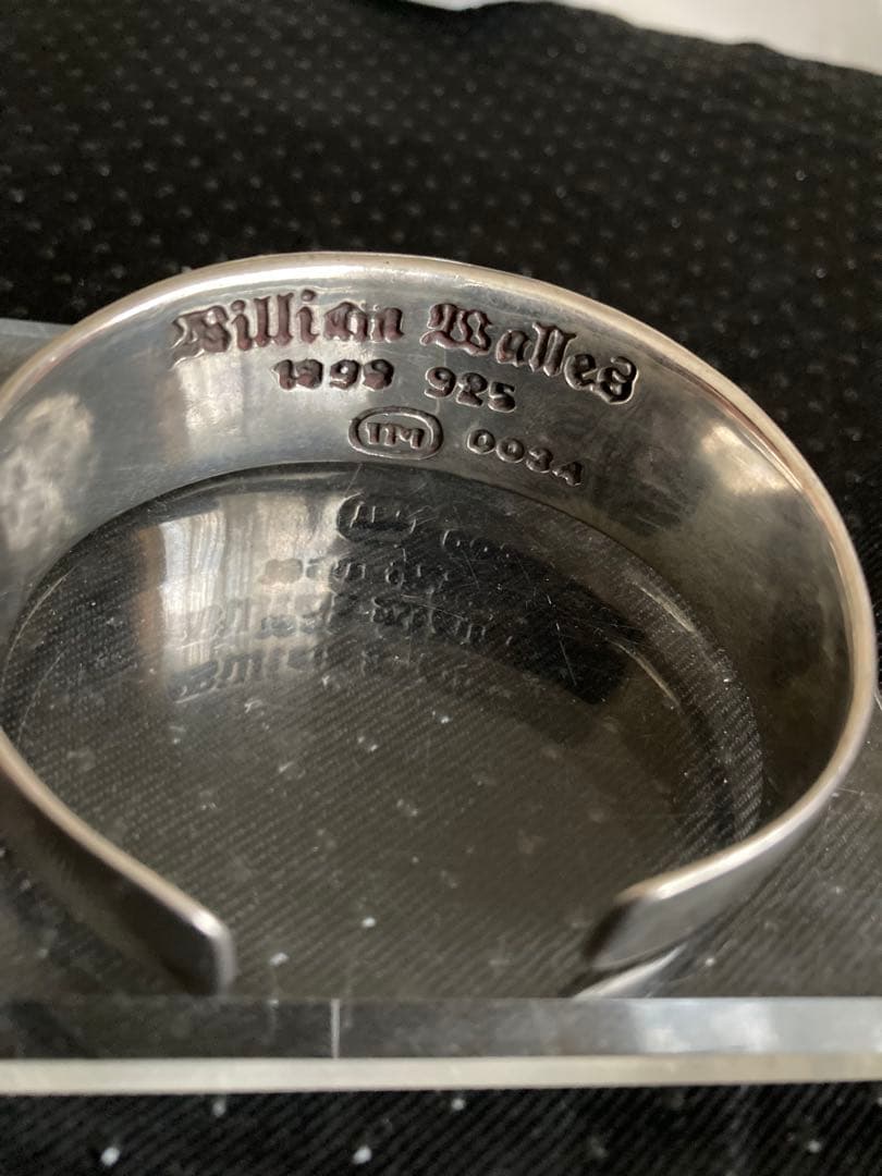 廃盤ウィリアムウォレスシルバー925スティングレイクロスバングル