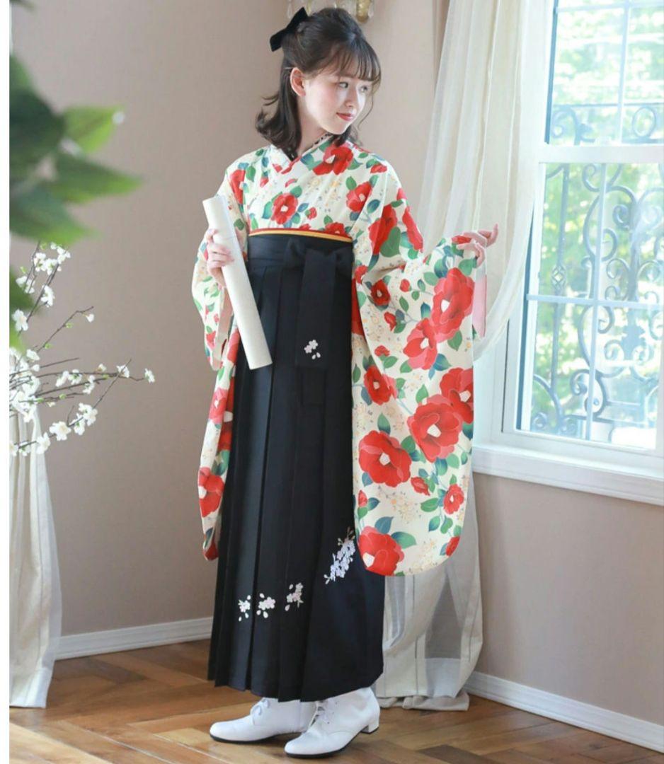 キャサリンコテージ　袴　椿　黒袴　説明書つき