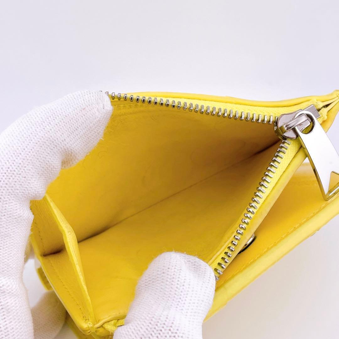 ★ボッテガヴェネタ★ 二つ折り財布 イントレチャート カセット イエロー系