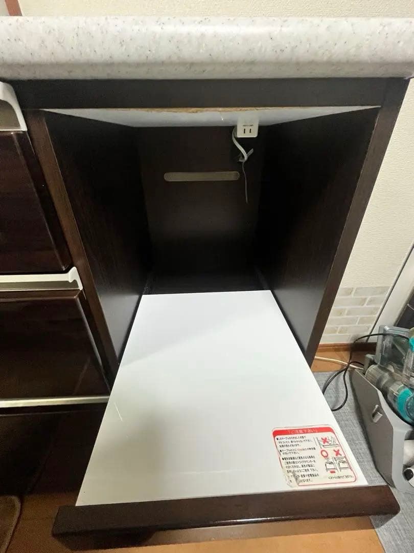 ニトリ　キッチンカウンター　アルミナ2 120CT DBR