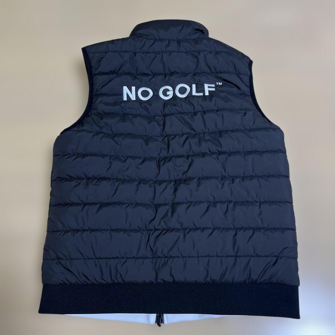 NO COFFEE *CLUBHAUS \"NO GOLF\"リバーシブルベストXL