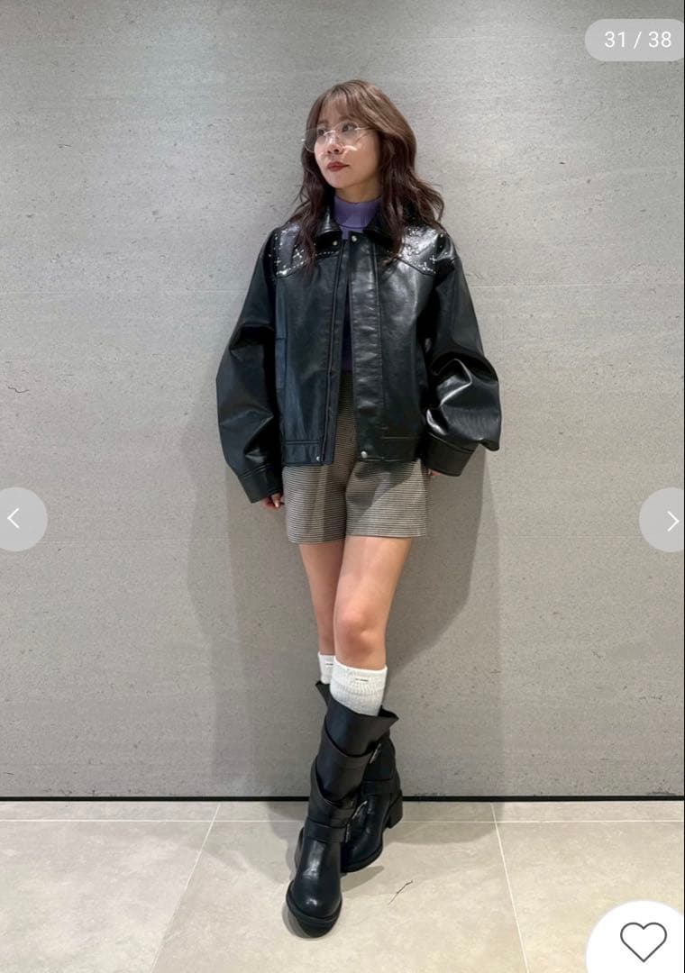 【LILY BROWN ×ANNA SUI】バタフライスタッズブルゾン