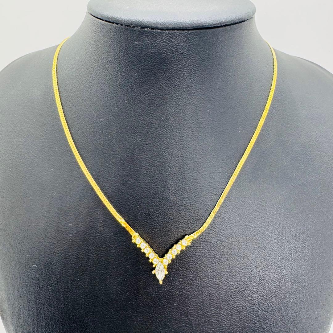 ✨Dior✨ディオール✨CD✨ゴールド✨ラインストーン✨ヴィンテージ✨ネックレス