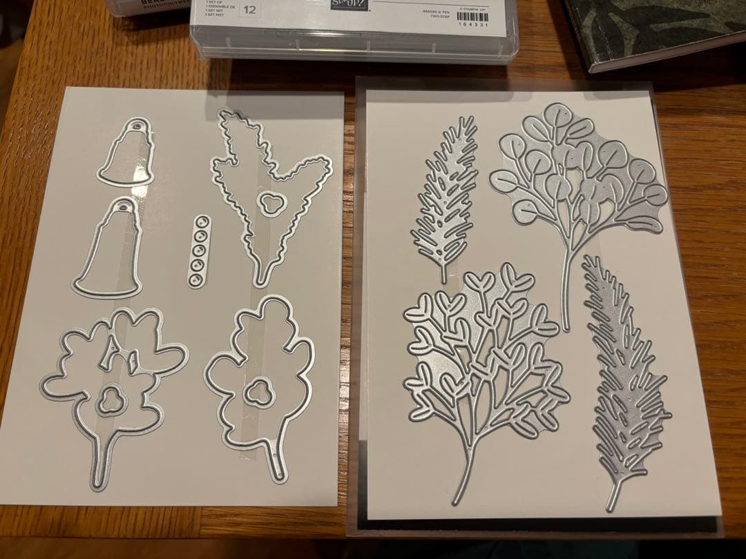 未使用　葉が素敵なスタンプ&ダイセット　スタンピンアップ