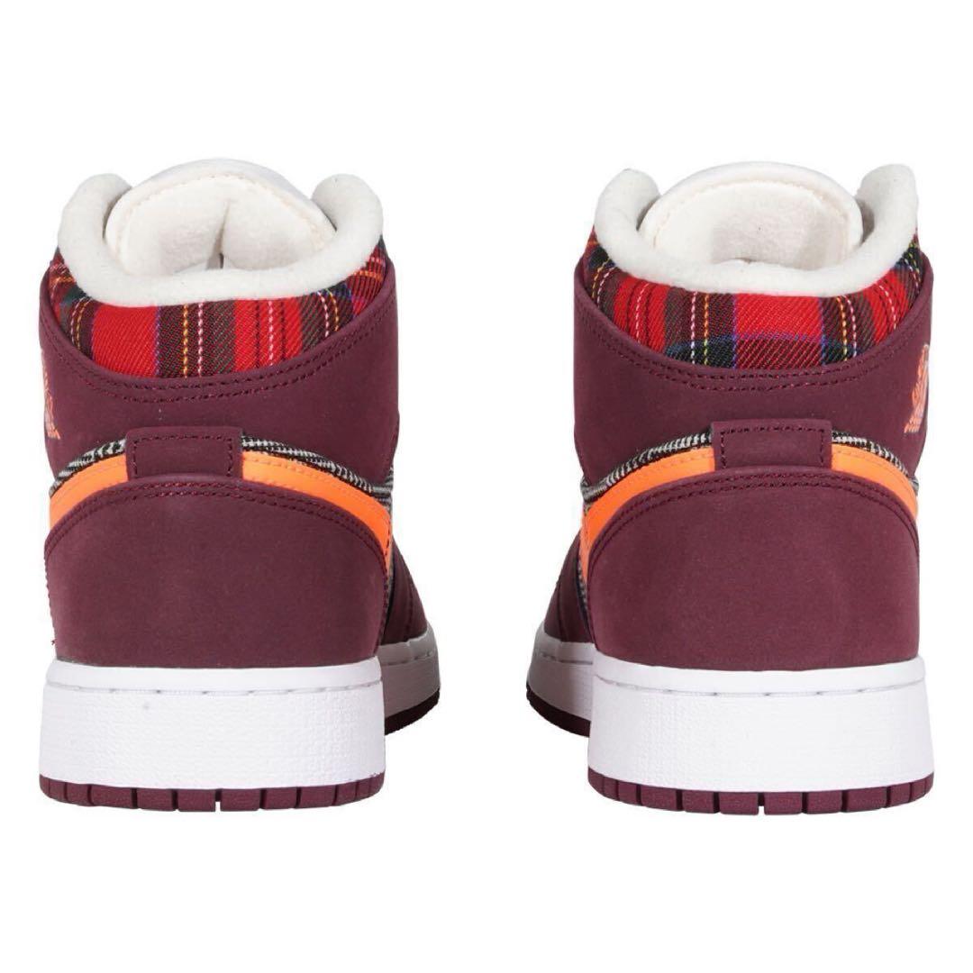 ナイキ 24cm ジョーダン 1 ミッド NIKE スニーカー チェック GS