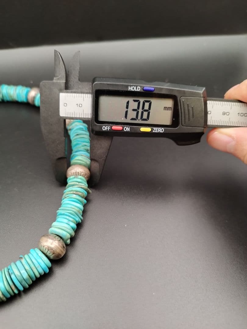 インディアンジュエリー◎ターコイズネックレス◎ナバホパール◎sterling