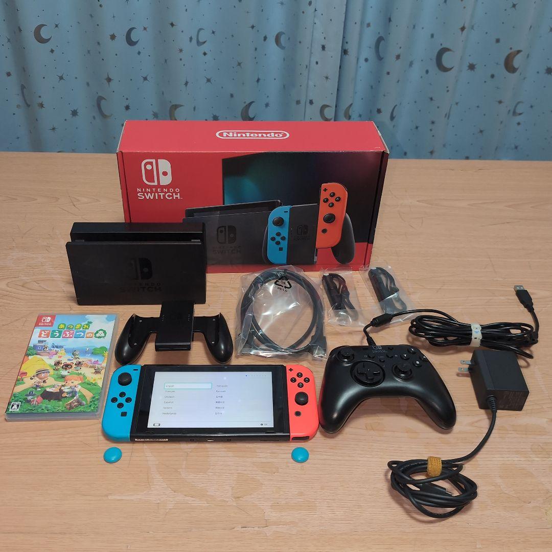 （旧）switch本体、あつまれどうぶつの森、プロコン（一部ジャンク）セット