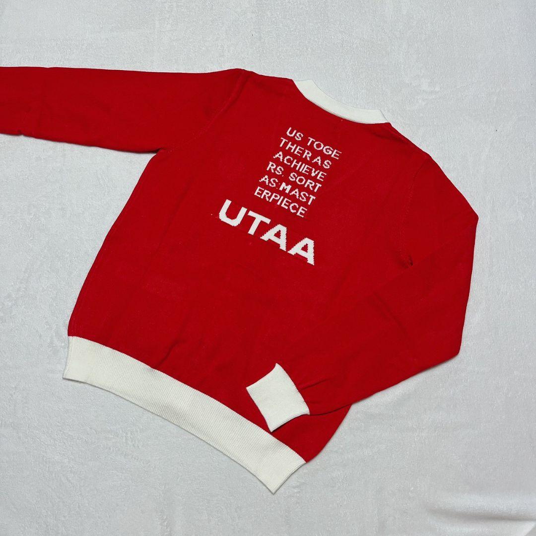新品　UTAA　ユタ　ゴルフ　カーディガン　レッド　M　レディース