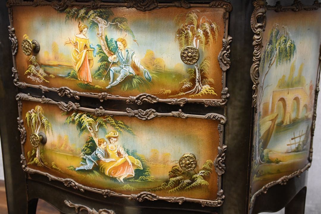 EAC18 サイン有 西洋クラシック サイドチェスト コンソールチェスト