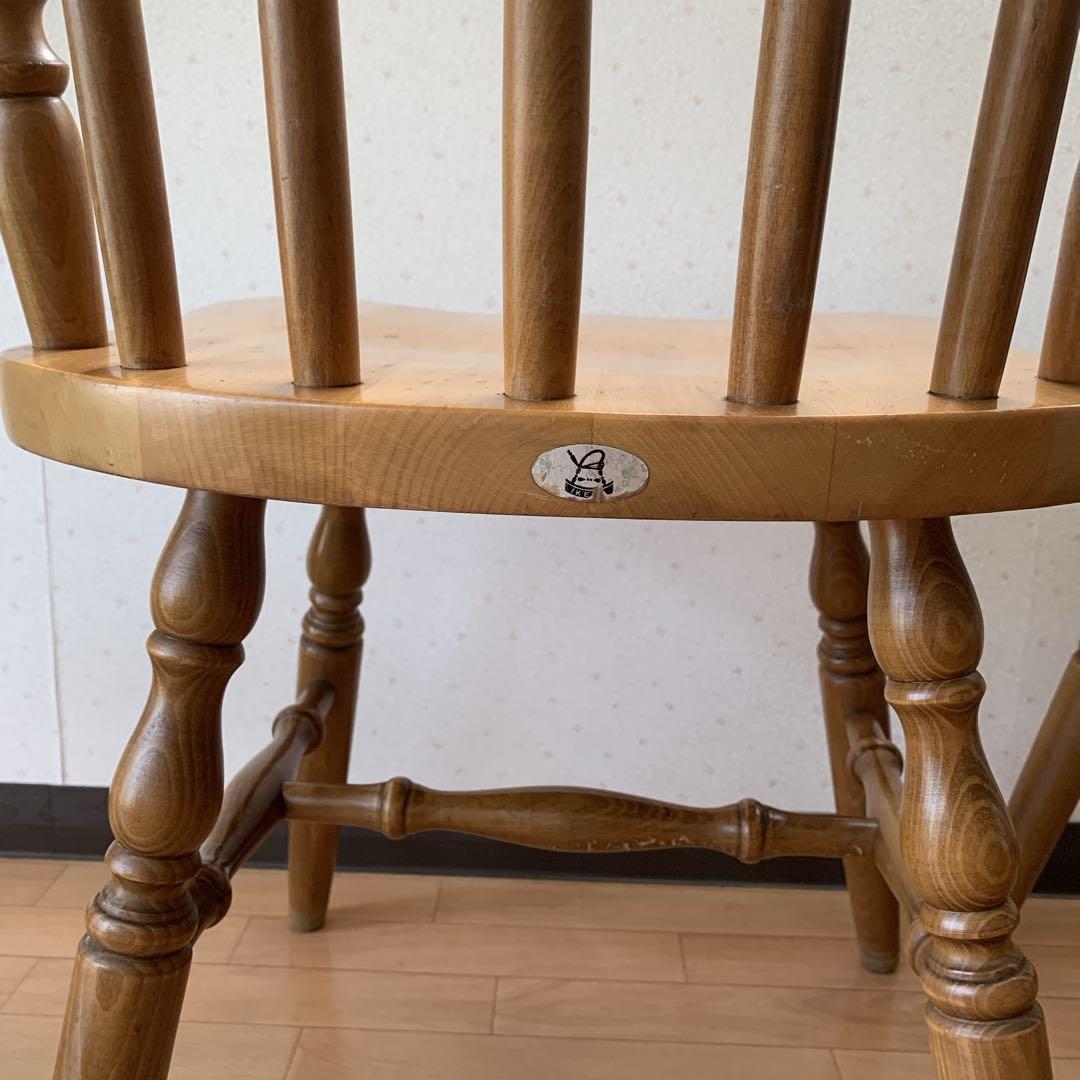 池田木工　アンティーク　椅子　2脚セット