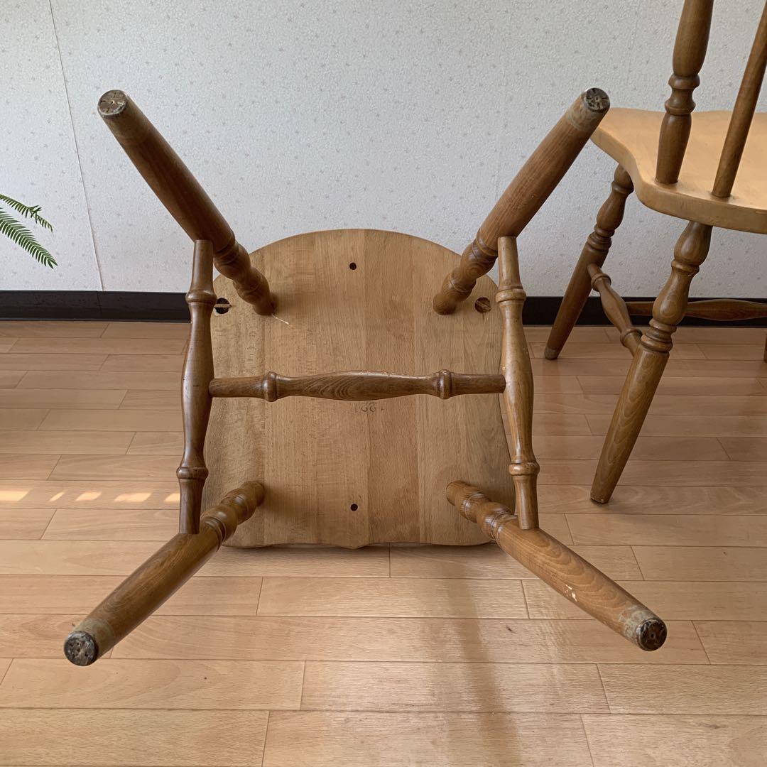 池田木工　アンティーク　椅子　2脚セット