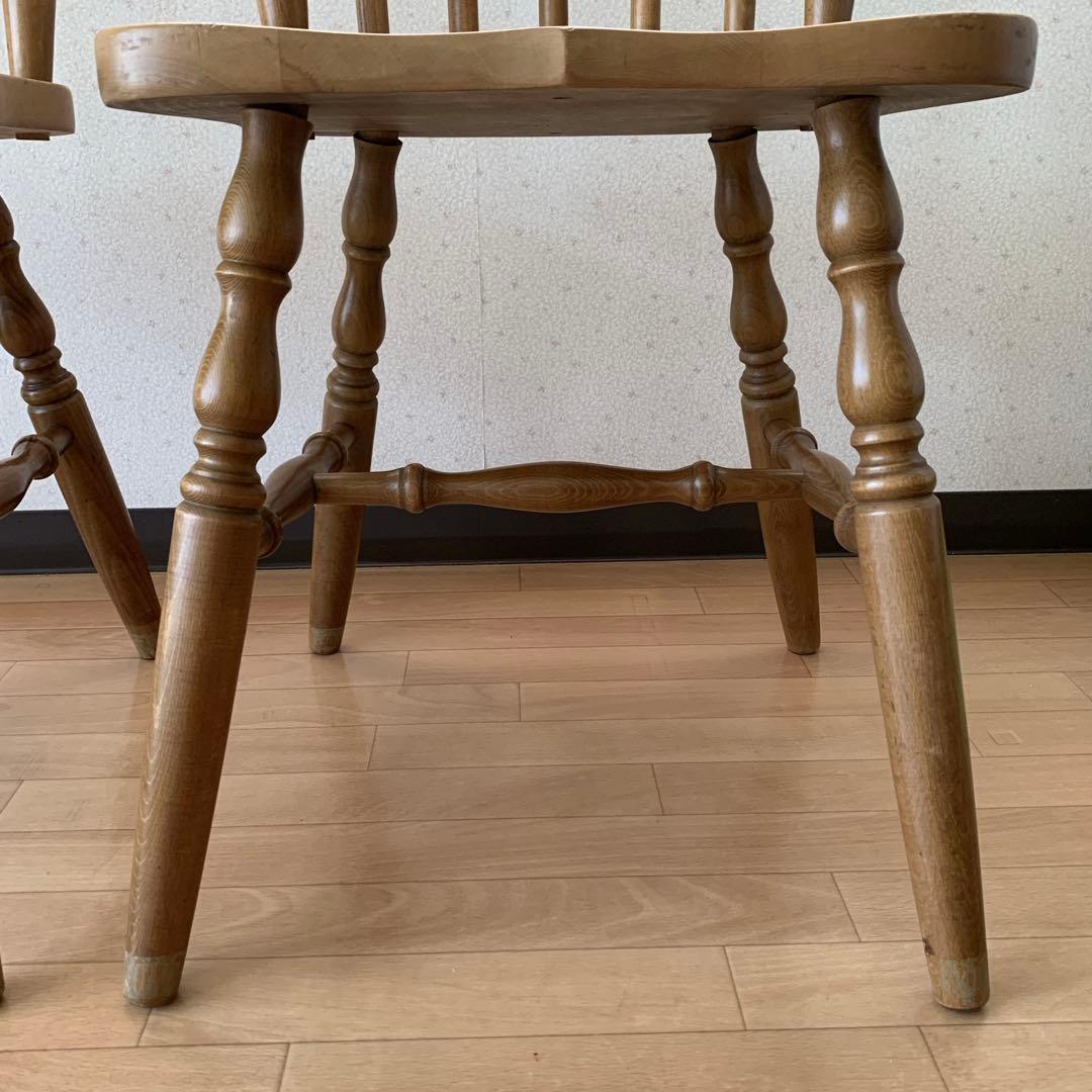 池田木工　アンティーク　椅子　2脚セット