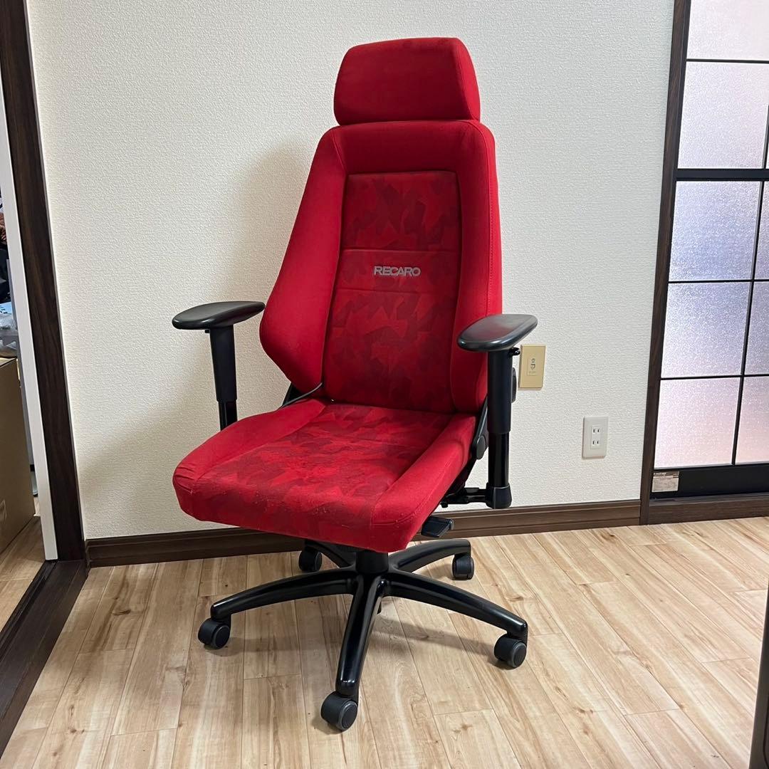 専用レカロ24H LXオフィスチェア 希少レッド24H