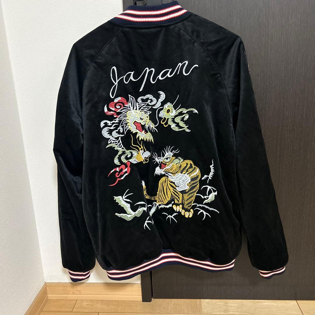 ヒューストン　龍虎　ベルベット スカジャン 別珍　タグ付き　未使用品　ベロア