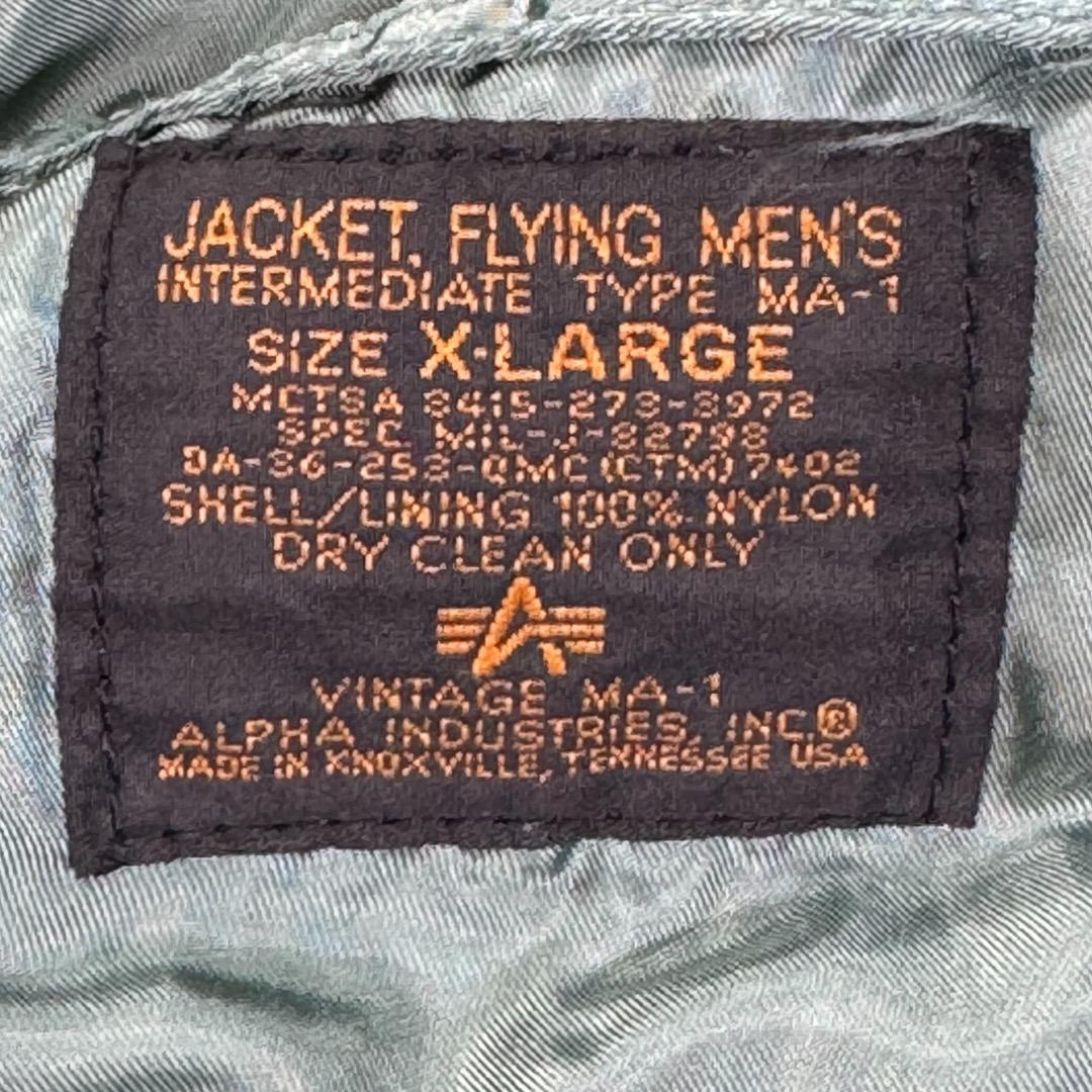 USA製　アルファインダストリーズ　50s復刻　MA-1　【XL】 IDEAL社