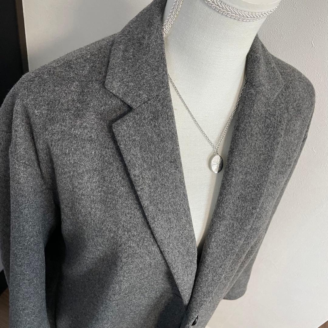 HELIOPOLE エリオポール　ウールカシミヤチェスターコート　グレー