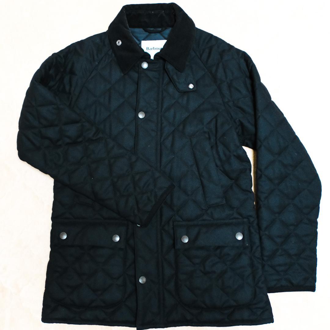Barbour ships 別注キルティング／ウール　ビデイル　38 ブラック