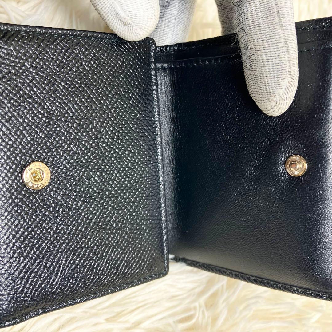 【美品】 ブルガリ 折り財布 ビーゼロワン ロゴクリップ IC内蔵