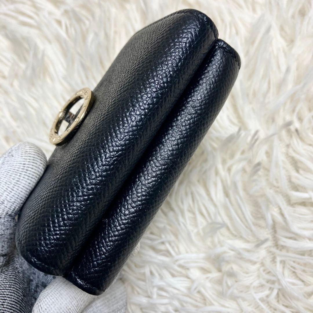 【美品】 ブルガリ 折り財布 ビーゼロワン ロゴクリップ IC内蔵