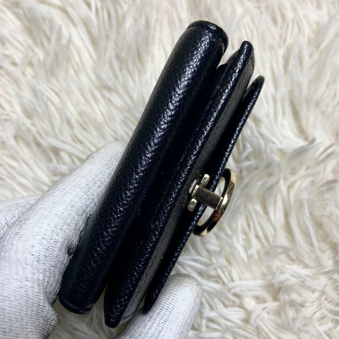 【美品】 ブルガリ 折り財布 ビーゼロワン ロゴクリップ IC内蔵