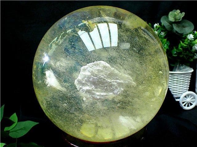 約: 204mm 11250g 超綺麗シトリン水晶丸玉B84D1/470D01D