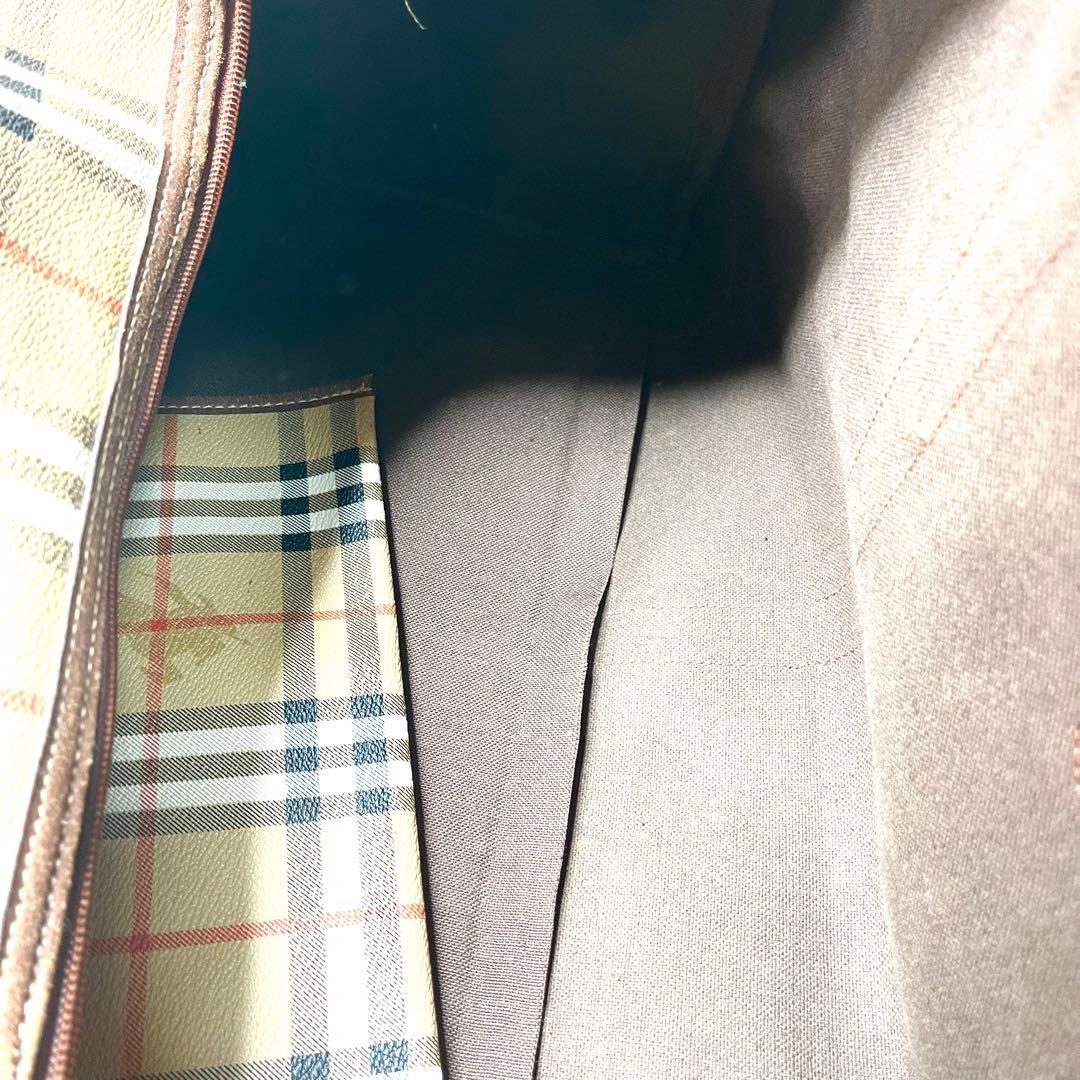 【良品】 バーバリーズ ボストンバッグ ノバチェック 大容量 トラベル