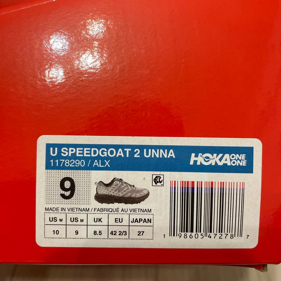 HOKA SPEEDGOAT 2 UNNA コラボモデル　27cm