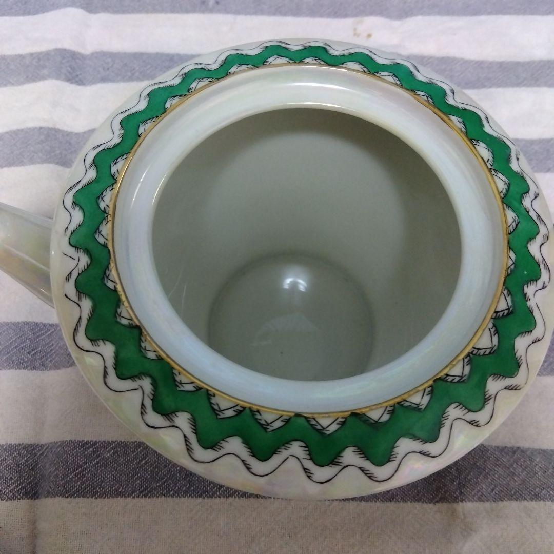 オールドノリタケ　アールデコ　フィギュリン　ローズ　ラスター　ポット　金彩　RC