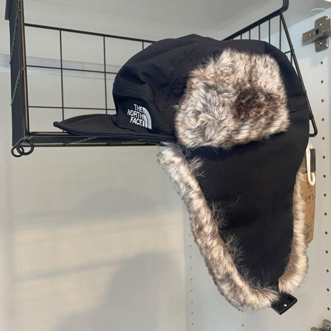 新品タグ付き THE NORTH FACE フライトキャップ 黒 防寒