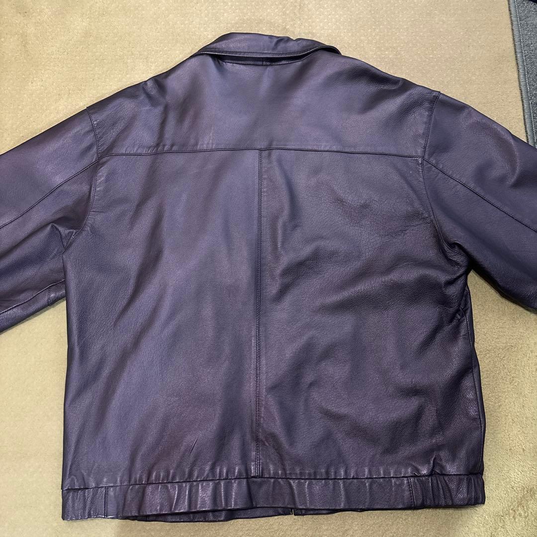 PERRY ELLIS PORTFOLIO ブラックレザージャケット L