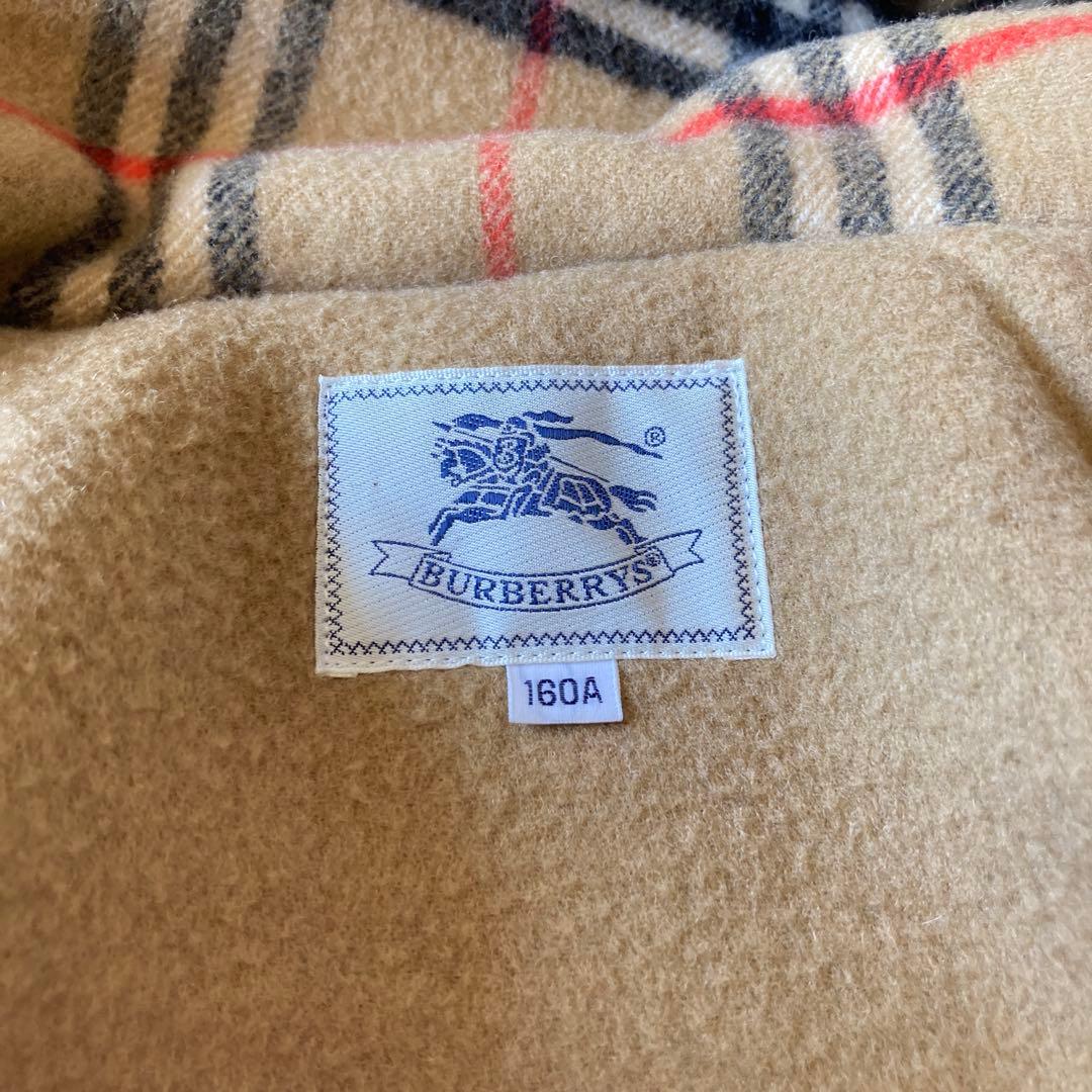 美品✨バーバリー　ウール100 %ゆったりダッフルコート ノバチェック キャメル