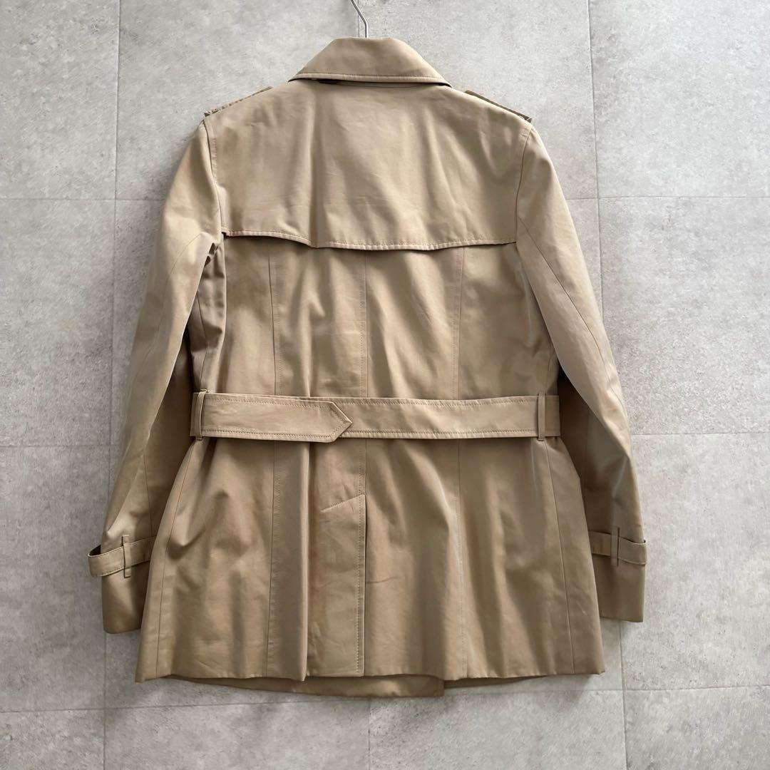 バーバリーロンドン　トレンチコート　ノバチェック　ダブル　ベージュ　11