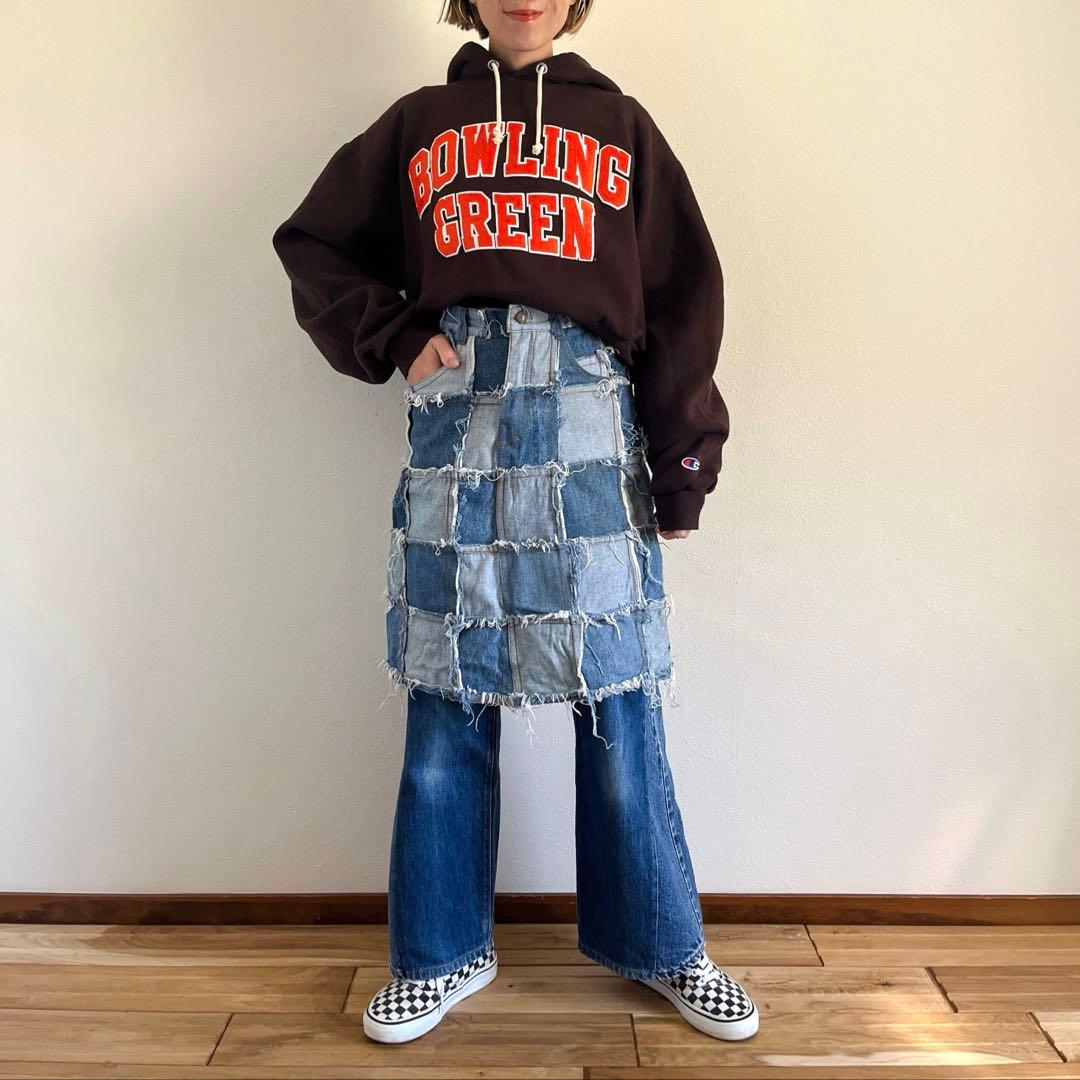 Levi’s remake patch work skirt